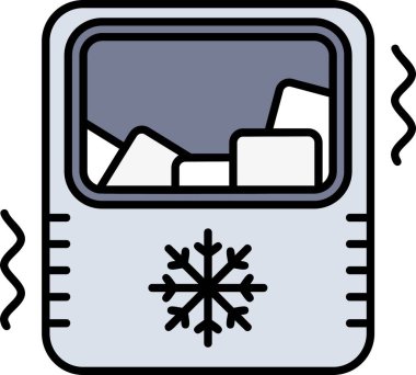 kış soğuk kar ikonu