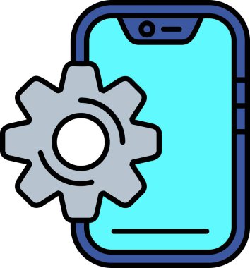 cep telefonu ikonu vektör illüstrasyonu