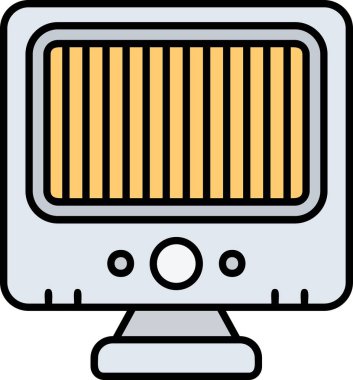 Bilgisayar. Web simgesi basit illüstrasyon