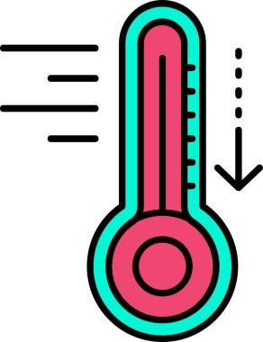 termometre simgesi, vektör illüstrasyonu