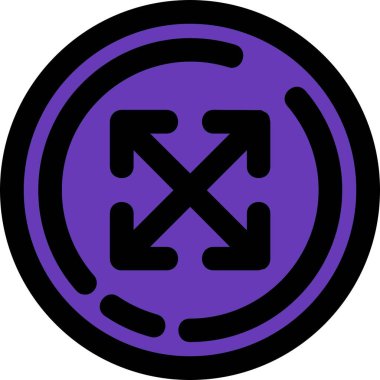 Bir haçın modern simgesinin vektör illüstrasyonu