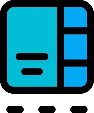 kitap simgesi ve vektör illüstrasyonu beyaz arkaplanda izole edildi