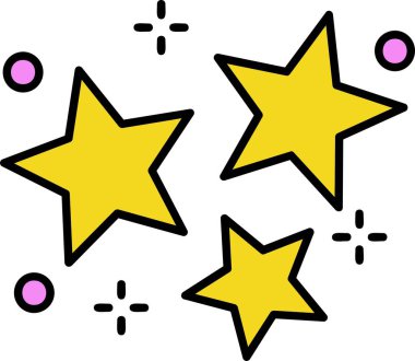 yıldız simgesi, vektör çizimi