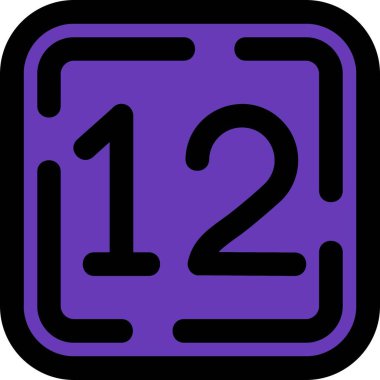 Beyaz arkaplanda bir numara