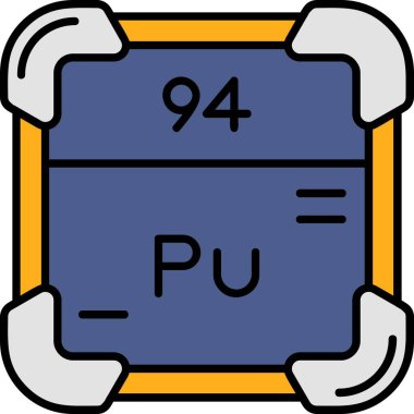 Kimyasal bir işaretin vektör çizimi