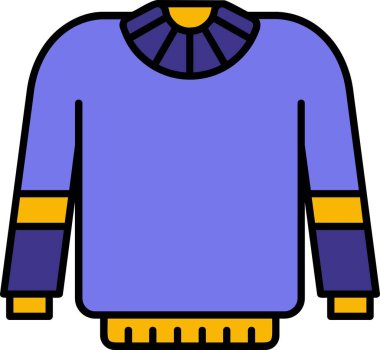 Süveter simgesi, vektör çizimi