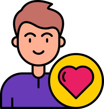 Aşk çifti kalp simgesi