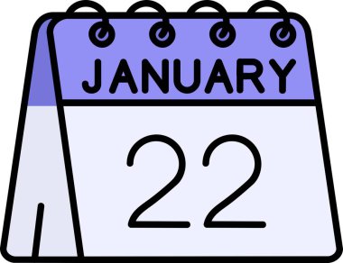 Şubat 21 tarih simgesi