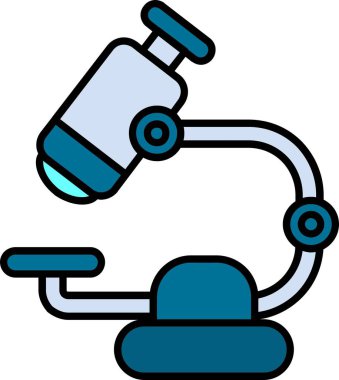 Mikroskop. Web simgesi basit tasarım