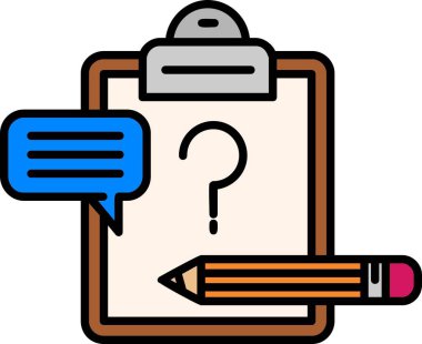 Kalem simgesi renk ana hatlı kitap