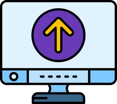 ok yönü imleç simgesi ana hat biçiminde