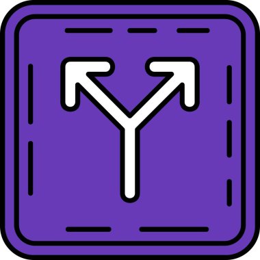 Yön ok simgesi, vektör illüstrasyonu