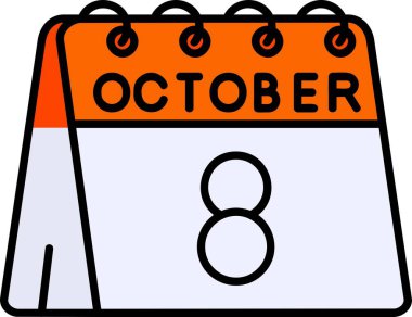 1 Ekim tarihli takvim