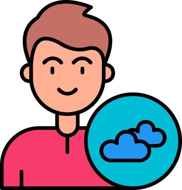 bulut hesaplayıcı adam simgesi