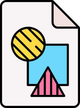 Şeker konisi simgesi renk ana hatları vektörü