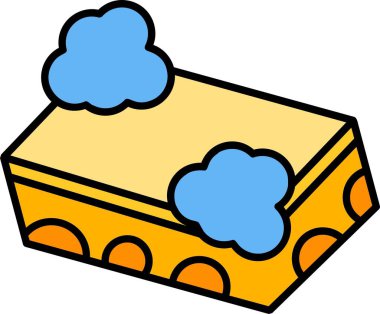 Çizgi film simgesinin vektör çizimi