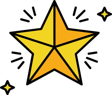 yıldız simgesi vektör illüstrasyonu