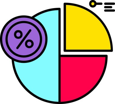 Pasta çizelgesi simgesi, özet biçimi