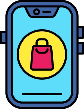 Smartphone Simgesi, vektör illüstrasyonu