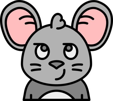 hayvan yüzlü çizgi film vektör illüstrasyon grafik tasarımı