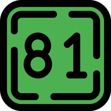 7 numaralı işaret simgesi modada izole edilmiş arkaplan