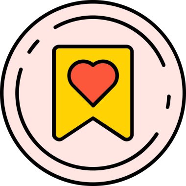 aşk simgesi, vektör illüstrasyonu