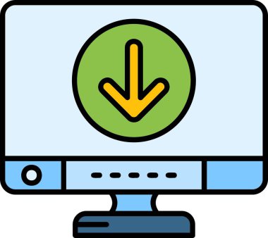 dizüstü bilgisayar simgesi, vektör illüstrasyonu