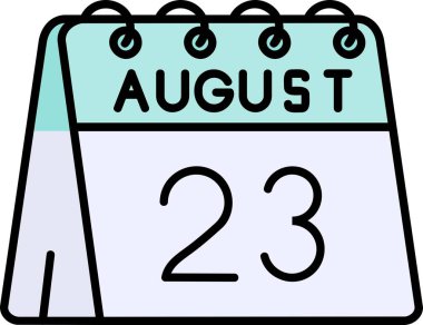 Ağustos 3 rd - günlük takvim - takvim günü simgesi