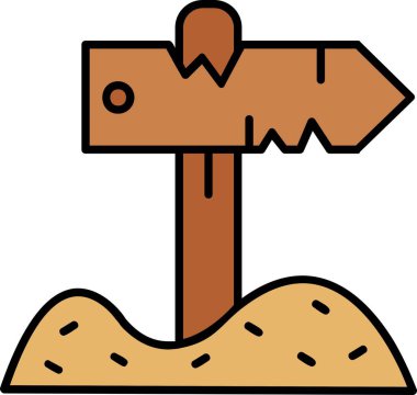 Ok simgesi. Basit resimleme