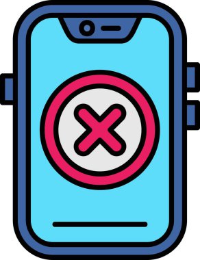 Akıllı telefon. Web simgesi basit illüstrasyon