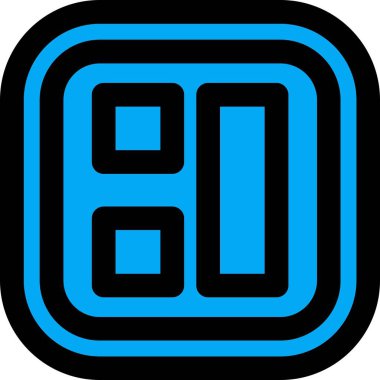 9 numaralı simge, vektör illüstrasyonu