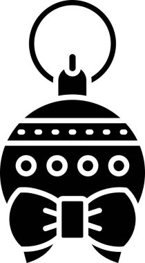 Noel süsleme simgesi, basit illüstrasyon