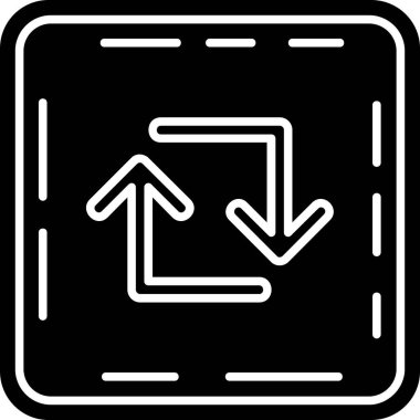 ok yönü simgesi ana hat biçiminde