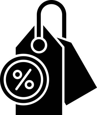 Taslak biçiminde indirimli indirim simgesi