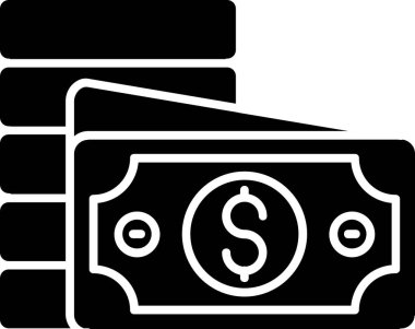 Para için. Web simgesi basit illüstrasyon