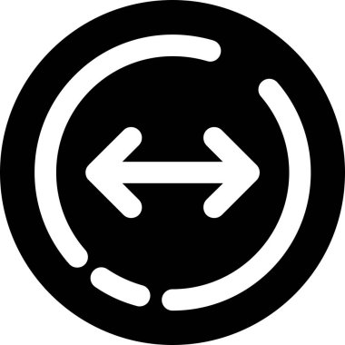 Bir çember simgesinin vektör illüstrasyonu