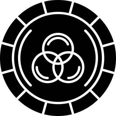 Modern ve temiz bir simgenin vektör çizimi