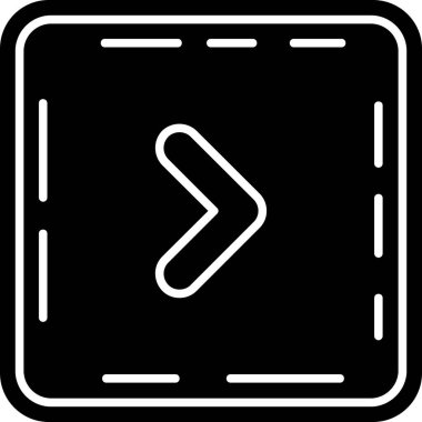 özet biçiminde doğru yönde ok simgesi