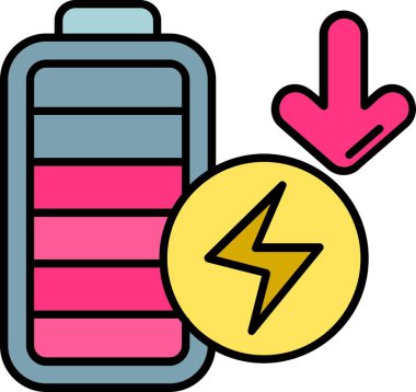 pil vektör illüstrasyonu