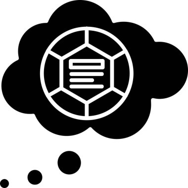 Bir bulut simgesinin vektör illüstrasyonu