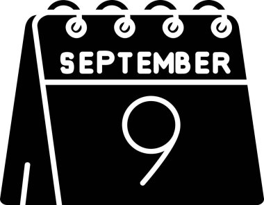 Takvim simgesi tasarımı, vektör illüstrasyonu