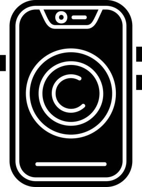 akıllı telefon simgesi vektör illüstrasyonu