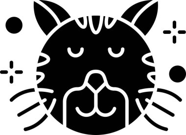 vektör şirin kedi simgesi