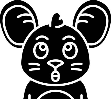 hayvan fare memelisi simgesi katı biçimde