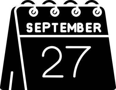 Takvim simgesinin vektör illüstrasyonu