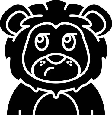 sinirli ayı emoji simgesi ana hatlarıyla