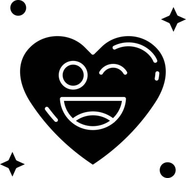Mutlu kalp. Basit tasarım