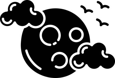 Bir karikatür cadılar bayramının vektör çizimi