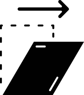 Yol işareti yön simgesi ana hat biçiminde