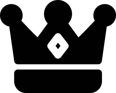 Taç simgesi, vektör illüstrasyonu